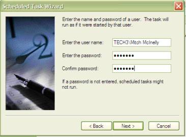 Scheduled Task Wizard